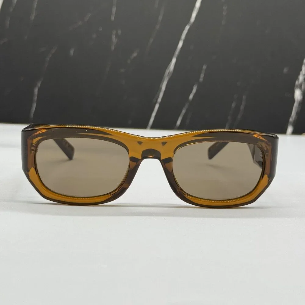 NEW SAINT LAURENT SUNGLASSES BROWN UNISEX EYEWEAR SAINT LAURENT SL713 003